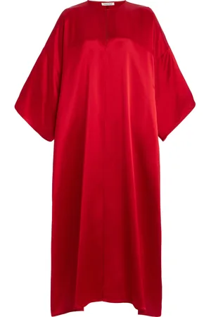 By Malene Birger Cicine Oversized Satin Maxi Dress - - FR 32 - Moda Operandi
