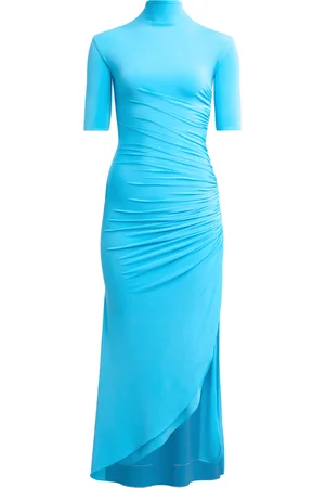 Alaïa Gathered Crepe-Jersey Maxi Dress - - FR 38 - Moda Operandi