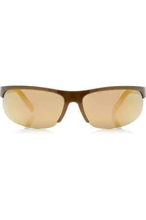 Miu Miu Oval-Frame Acetate Sunglasses - - OS - Moda Operandi