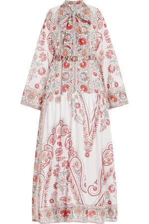 BOTEH Dahlia Cotton-Voile Wide-Sleeve Maxi Dress - - 0 - Moda Operandi