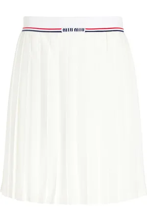 Miu Miu Pleated Sable Midi Skirt - - IT 40 - Moda Operandi
