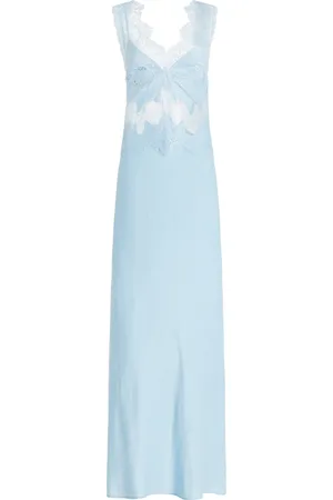 Third Form Exclusive Visions Lace-Trimmed Satin Maxi Dress - - US 8 - Moda Operandi