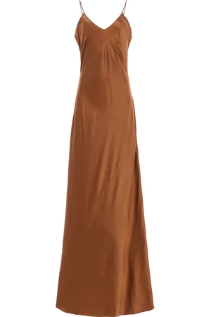 NILI LOTAN Cami Silk Charmeuse Maxi Slip Dress - - S - Moda Operandi