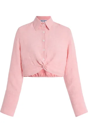 Matthew Bruch Twisted Linen Shirt - - S - Moda Operandi