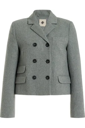 THE GARMENT Mille Double-Breasted Wool-Blend Blazer - - UK 10 - Moda Operandi