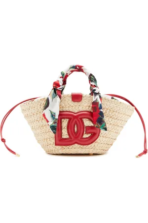 Dolce & Gabbana Small Kendra Raffia Tote Bag - - OS - Moda Operandi