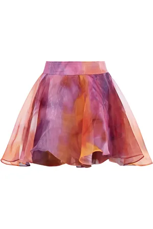 Andrea Iyamah Flared Organza Shorts - - L - Moda Operandi