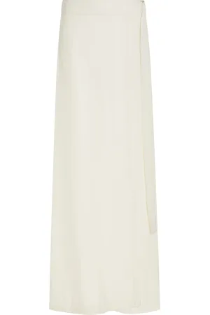 St Agni Wrapped Wide-Leg Pants - - XS - Moda Operandi