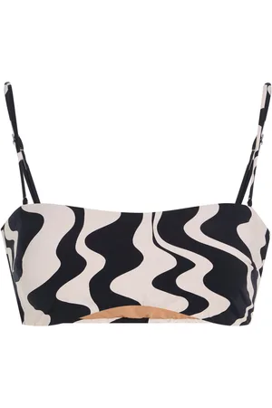 Oas Nero Verve Baia Knit Bikini Top - Black/white - XS - Moda Operandi