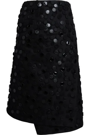 Alaïa Sequin-Embellished Silk-Wool Wrap Skirt - - FR 42 - Moda Operandi