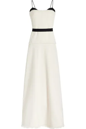 Simkhai Quinlin Tweed Corset Midi Dress - Black/white - US 2 - Moda Operandi