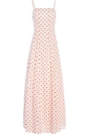 POSSE Paloma Polka-Dot Cotton Maxi Dress - - XXS - Moda Operandi