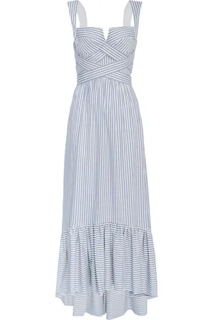 Andres Otalora Ananya Cotton Poplin Midi Dress - - US 10 - Moda Operandi