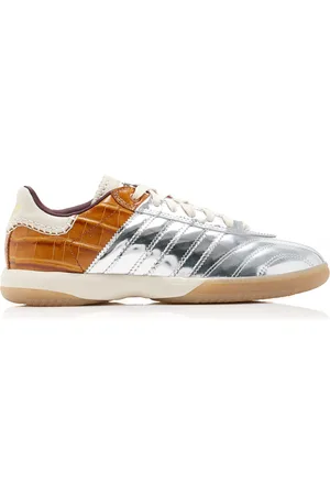 adidas Samba Metallic Leather Sneakers - - UK 8.5 - Moda Operandi