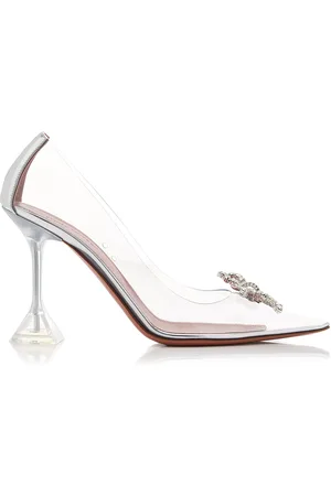 Amina Muaddi Rosie Crystal-Embellished PVC Pumps - - IT 35 - Moda Operandi