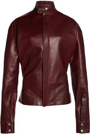 Victoria Beckham Sculpted Leather Jacket - - UK 8 - Moda Operandi