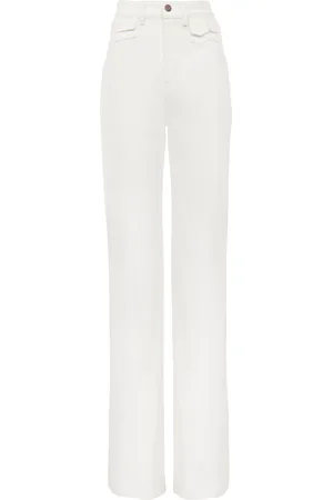 Chloé Rigid Organic Denim Flared Jeans - - FR 40 - Moda Operandi