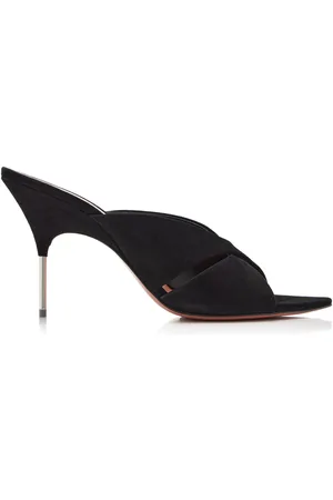 Amina Muaddi Samantha Suede Sandals - - IT 37 - Moda Operandi
