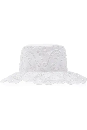 Dolce & Gabbana Broderie Anglaise Cotton Poplin Bucket Hat - - EU 56 - Moda Operandi