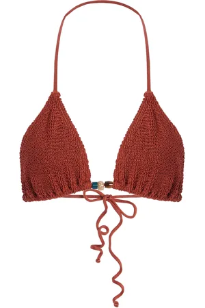 Bond Eye Ingrid Beaded Triangle Bikini Top - - OS - Moda Operandi