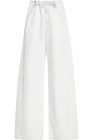 DARKPARK Iris Paper-Bag Wide-Leg Jeans - - 25 - Moda Operandi