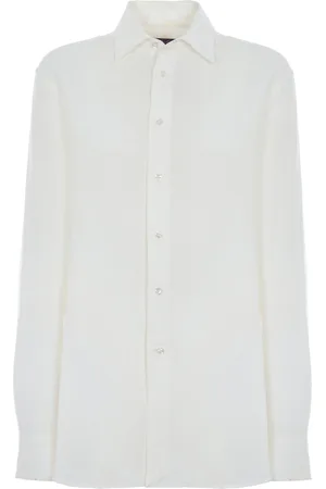 Ralph Lauren Adrien Button-Down Linen Shirt - - US 2 - Moda Operandi