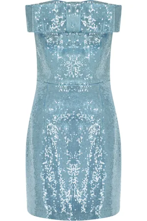 Ilkyaz Ozel Sisu Bow-Detailed Sequined Mini Dress - - FR 38 - Moda Operandi