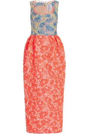 Rosie Assoulin Peg Scoop-Neck Midi Dress - - US 8 - Moda Operandi