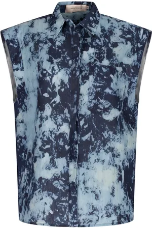 Silvia Tcherassi Rina Printed Linen Blouse - - XS - Moda Operandi