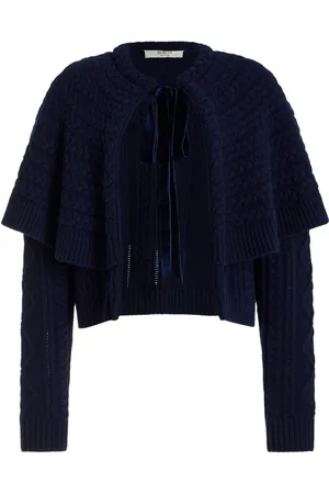 SEA Caleb Cable-Knit Tie-Front Wool Cardigan - - XS - Moda Operandi