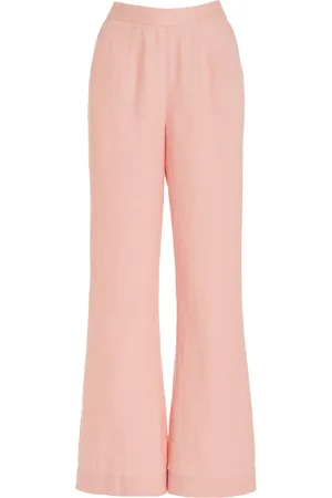 POSSE Exclusive Tia Flared Linen Trousers - - XS - Moda Operandi