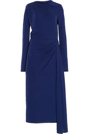 Erdem Draped Crepe Midi Dress - - UK 14 - Moda Operandi