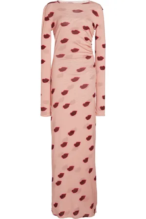Stella McCartney Printed Mesh Maxi Dress - - XS - Moda Operandi