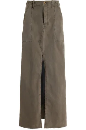 Favorite Daughter The Sadie High-Waisted Cotton-Blend Utility Maxi Skirt - - 25 - Moda Operandi