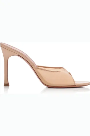 Amina Muaddi Alexa Mesh Sandals - - IT 40 - Moda Operandi