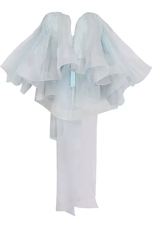 ZIMMERMANN Crush Strapless Silk Top - - 0 - Moda Operandi