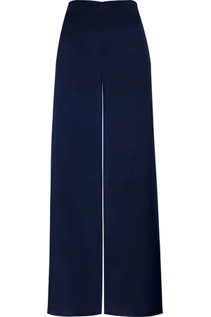 Andres Otalora Coleccionista Wide-Leg Silk Charmeuse Pants - - US 0 - Moda Operandi