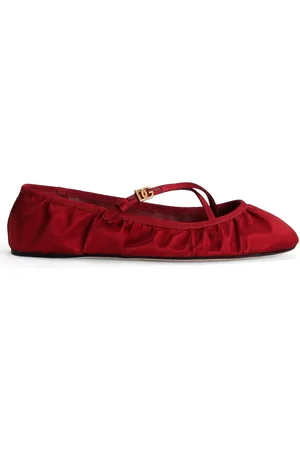 Dolce & Gabbana Satin Ballet Flats - - IT 36 - Moda Operandi