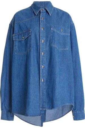 E.L.V. Denim Classic Denim Shirt - - OS - Moda Operandi