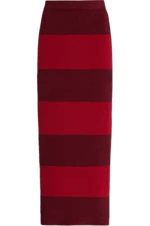 POSSE Exclusive Theo Striped Knit Maxi Skirt - - L - Moda Operandi