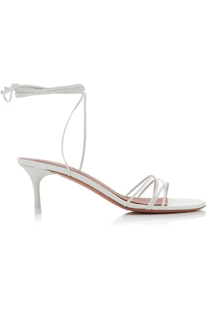 Amina Muaddi Lori Lace-Up Leather Sandals - - IT 36 - Moda Operandi
