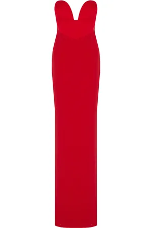Ilkyaz Ozel Vera Satin Maxi Dress With Bow - - FR 38 - Moda Operandi