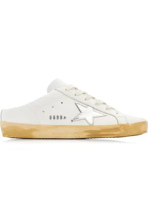 Golden Goose Super-Star Sabot Leather Slip-On Sneakers - - IT 40 - Moda Operandi