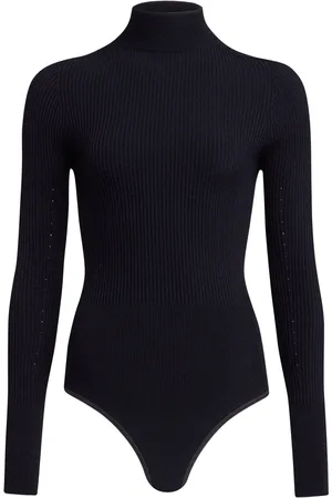 Alaïa High-Neck Ribbed-Knit Bodysuit - - FR 34 - Moda Operandi