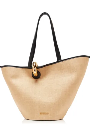 Jacquemus Le Bambola Leather-Trimmed Canvas Tote - - OS - Moda Operandi
