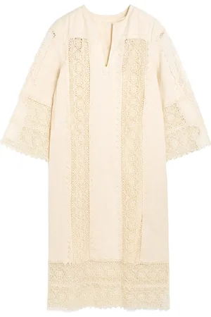 By Malene Birger Delane Embroidered Cotton Midi Dress - - EU 32 - Moda Operandi