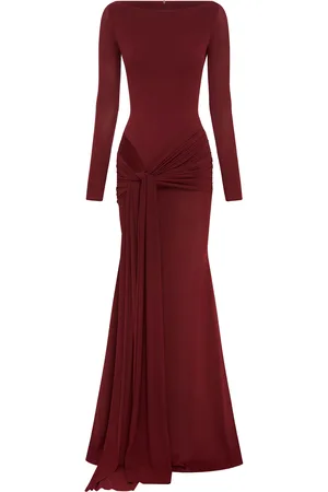 ALEX PERRY Wrapped Crepe Jersey Gown - - UK 6 - Moda Operandi