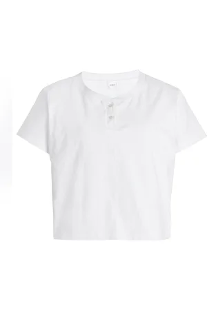 Leset Margo Cotton Henley Top - - S - Moda Operandi