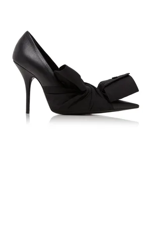 Balenciaga Knife Bow-Detailed Leather Pumps - - IT 36 - Moda Operandi