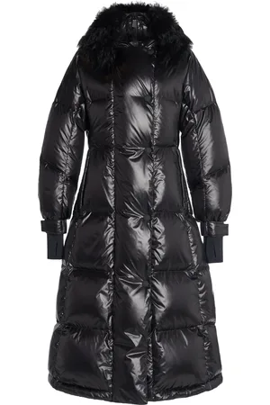 Moncler Chamoille Long Down Coat - - 4 - Moda Operandi